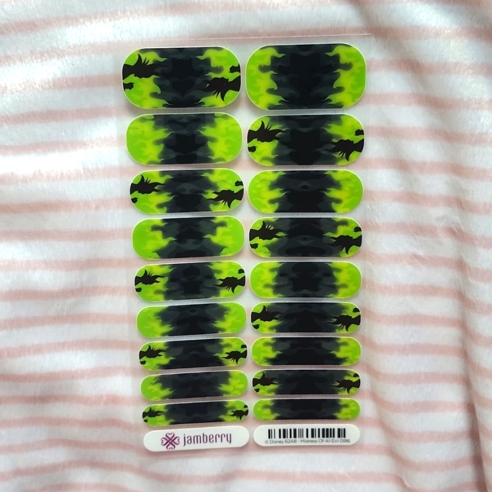 Jamberry Sleeping Beauty Maleficent Nail Wraps